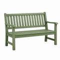 Banc de jardin 120 x 60 x 90 cm en bois vert avec accoudoirs